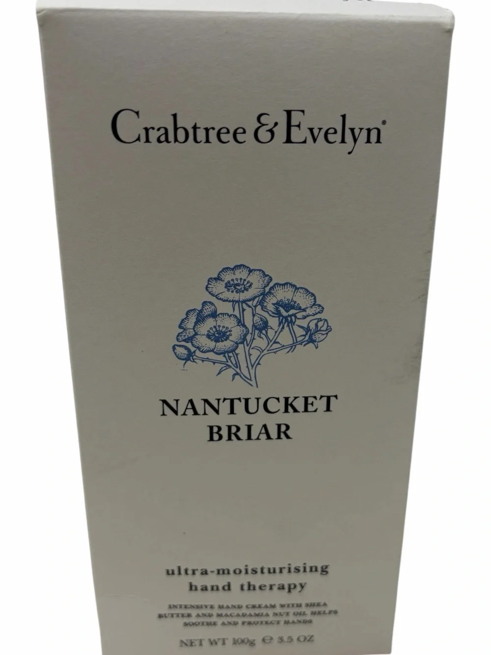 CRABTREE & EVELYN Boxed Nantucket Briar Ultra Moisturizing Hand Therapy 3.5 Oz